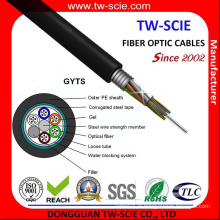 Câble optique de fibre de mode multi de 12 conduits extérieurs